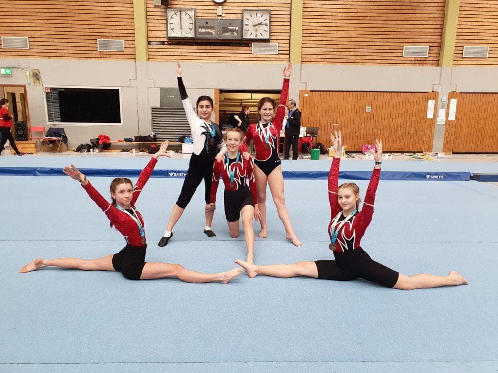 Fünf SC-Turnerinnen starteten bei den Gau-Einzelmeisterschaften