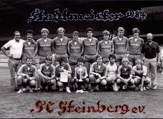 Treffen der Fußball-Stadtmeistermannschaft des SC Steinberg von 1984